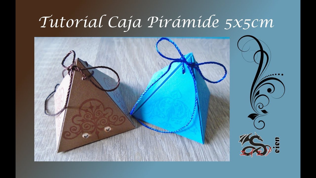 Tutorial Caja Piramide 5x5cm