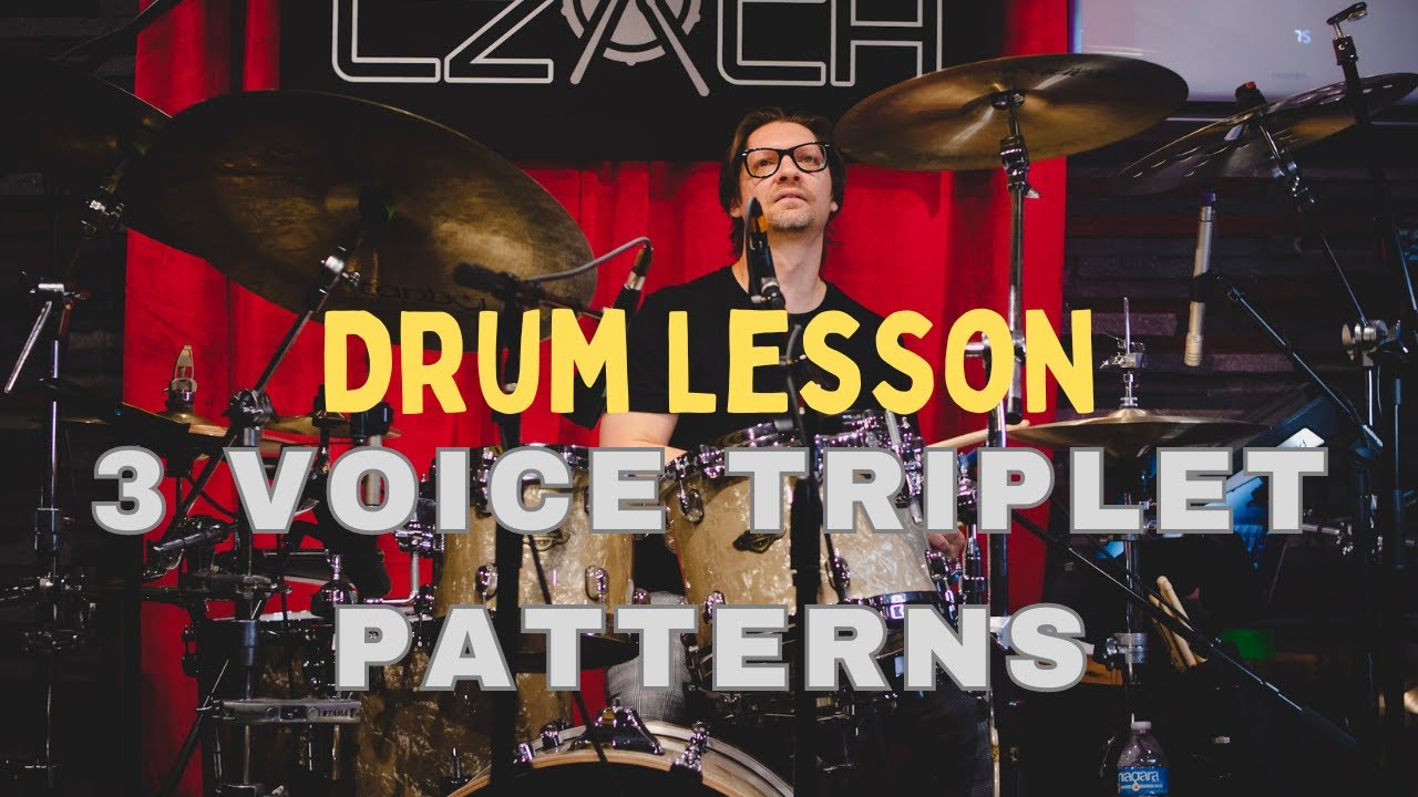 Drum Lesson - 3 Voice Triplet Patterns