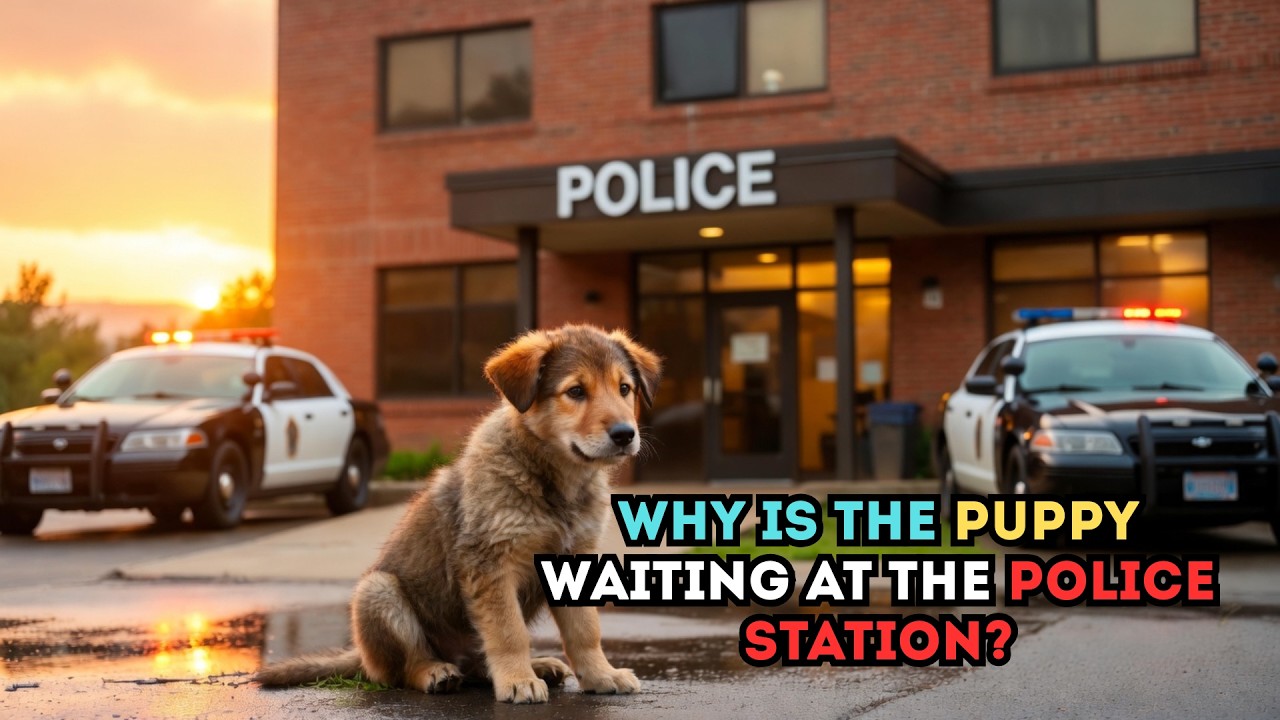 A Puppy Wouldn’t Stop Following a Police Officer — The Reason Left Him in Tears#puppy #dog