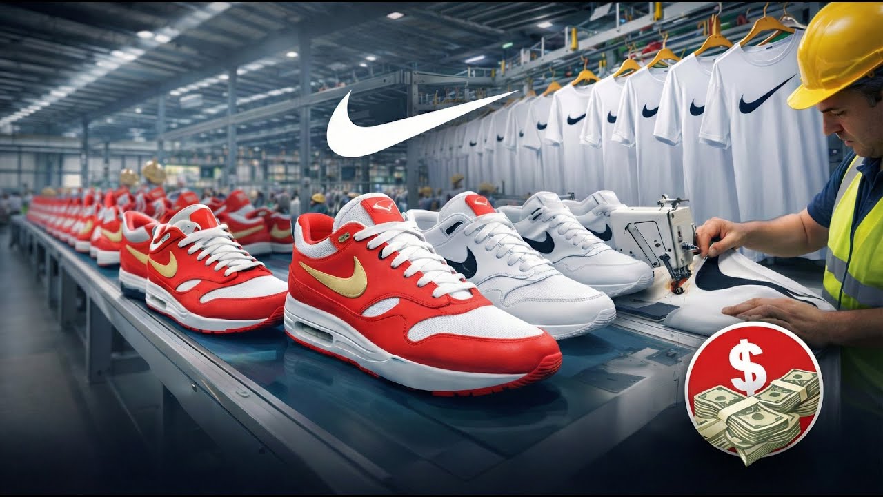 Inside a Nike Factory: How Billion-Dollar Shoes and T-Shirts Are Made (Full Process)