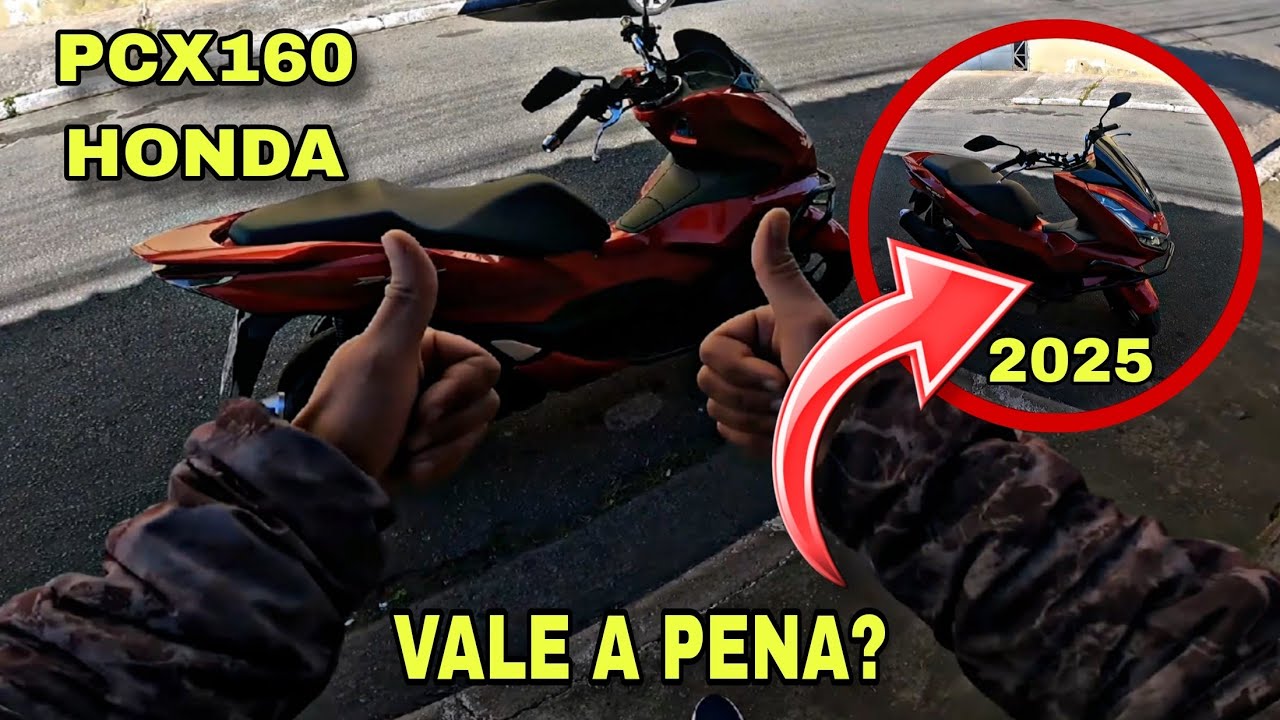 ANDEI NA NOVA PCX FALEI TUDO SOBRE A MOTO NOVA PCX160 2025!