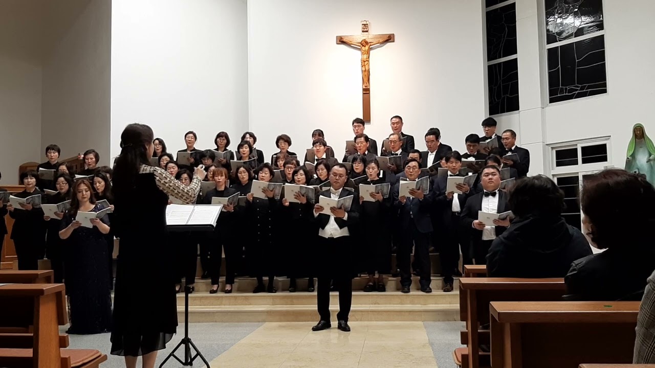 내 영혼 하느님을 그리나이다     임석수신부곡 지휘백정빈 광주가톨릭평생교육원  교회음악합창반