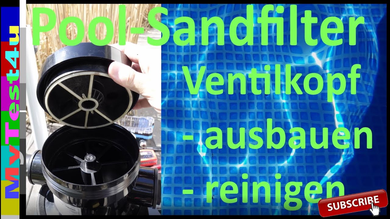Pool- Sandfilter- Wegeventil ausbauen  (T.I.P. SPF 180)