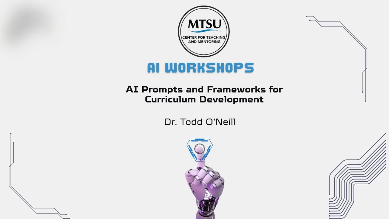 AI Prompts and Frameworks for Curriculum Development
