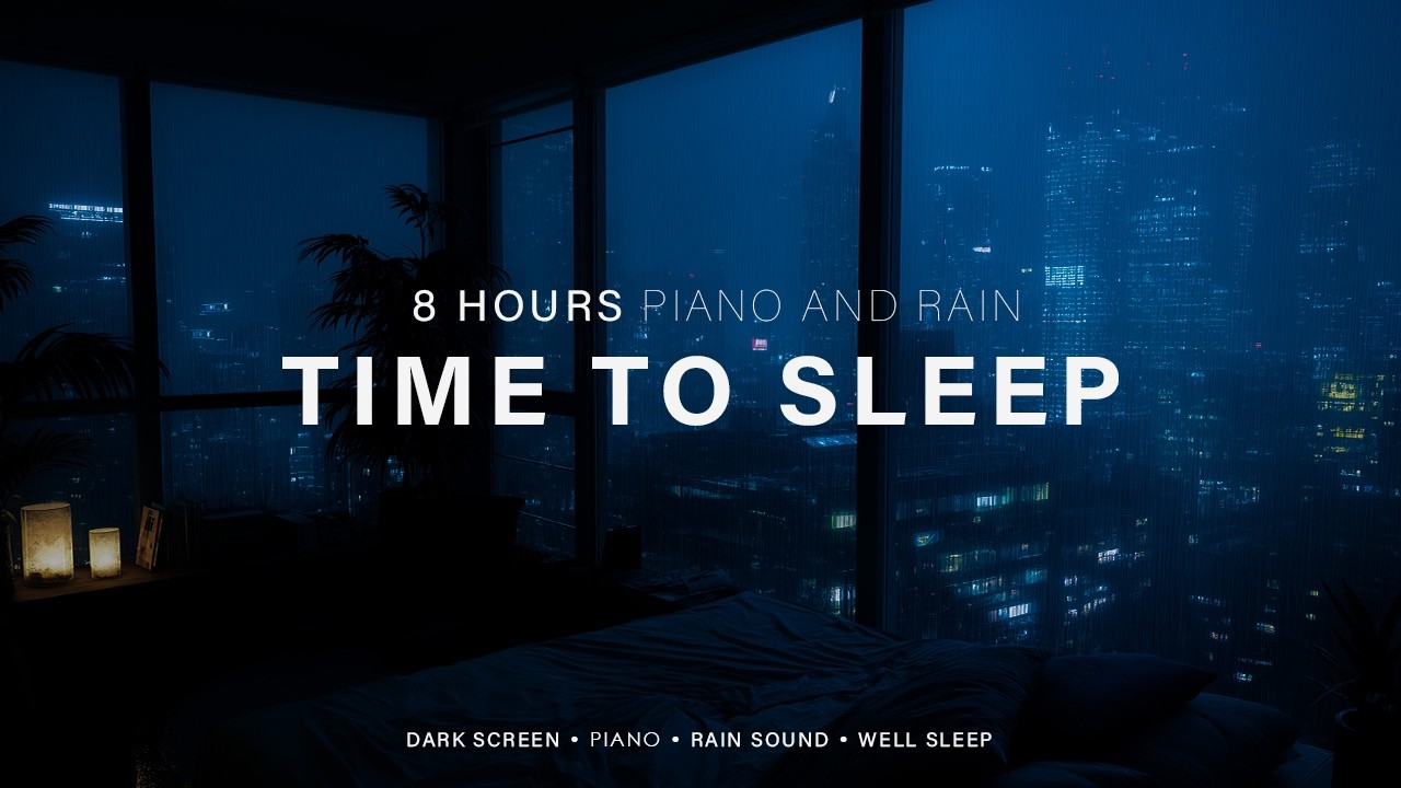 Peaceful Piano Melodies with Calm Rain Sounds – Sleeping Music for Deep Sleep & Stress Release #26