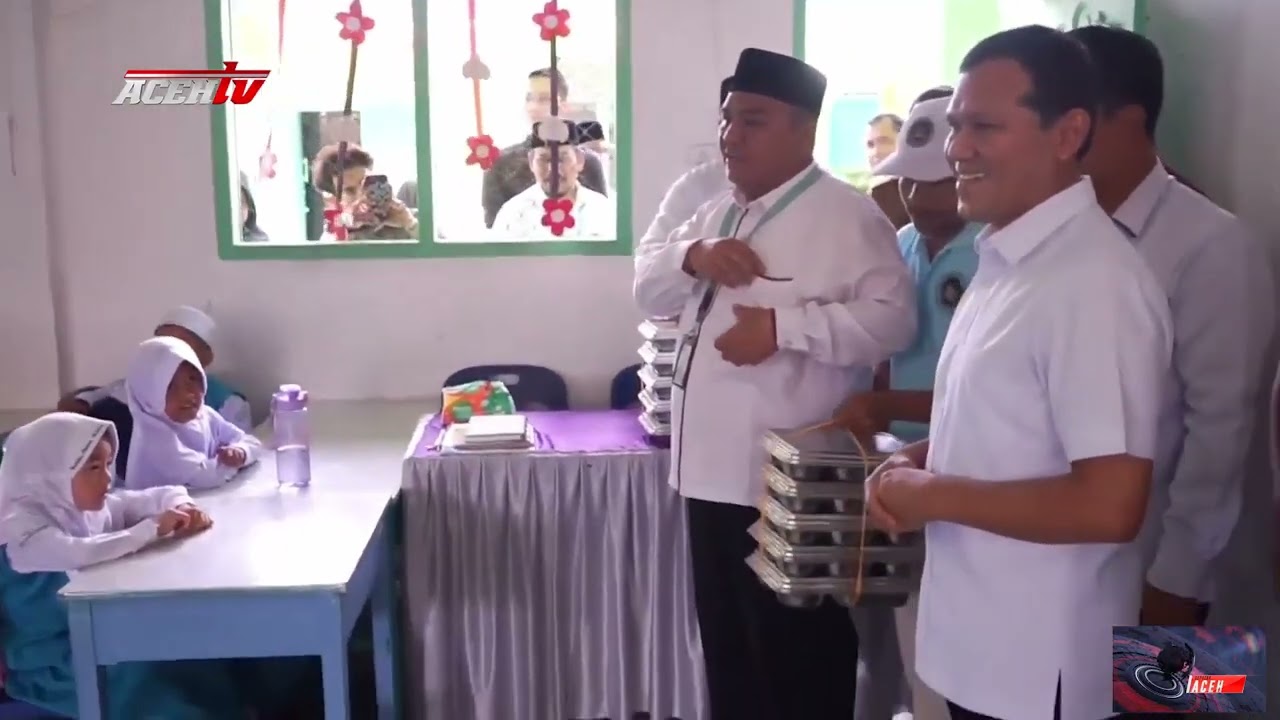 WAKIL GUBERNUR TINJAU PROGRAM MAKANAN BERGIZI GRATIS DI ACEH UTARA