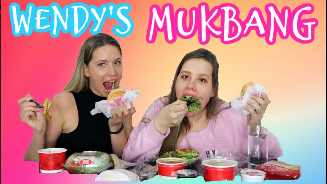 Wendy's Mukbang Burp Show || Pearls & Curls Sisters