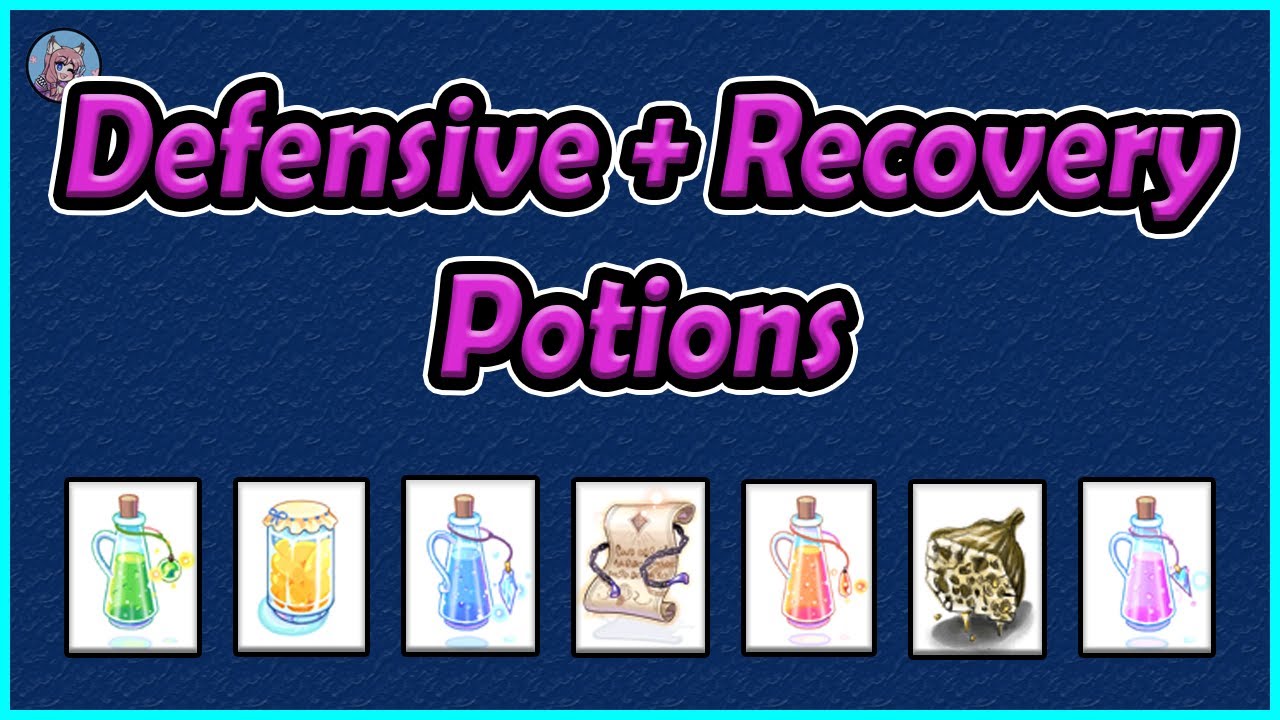 Defensive and Recovery Potions | Consumables #4 | NovaRO | Ragnarok Online