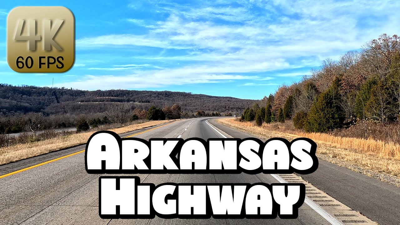 Driving Through the Boston Mountains (Ozarks) in 4k Video