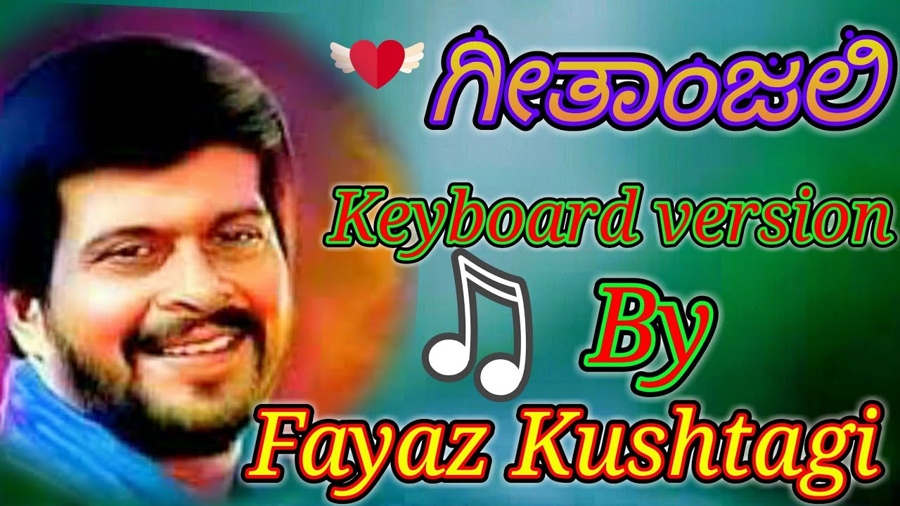 Geethanjali || Shankar Nag Old Movie Song || Keyboard version By Fayaz Kushtagi.