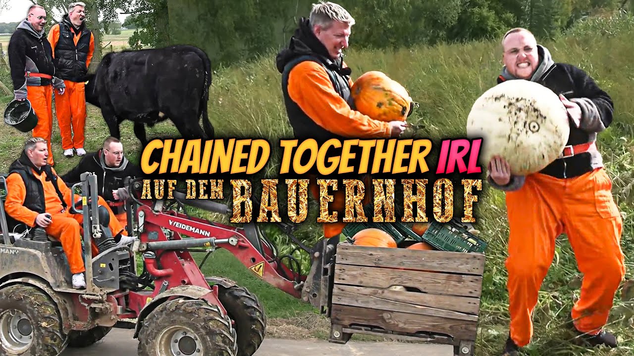 ZARBEX und SCHRADIN CHAINED TOGETHER ⛓️🔒 IRL auf dem BAUERNHOF🌽🐄 (ESKALATION PUR🤣👨‍🌾)