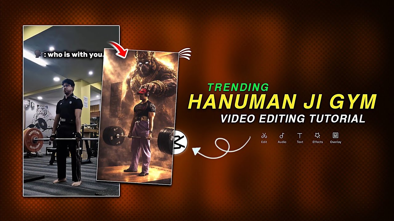 Trending Hanuman Ji Gym Video Editing Tutorial | Sanatani Funk Song Reels Editing