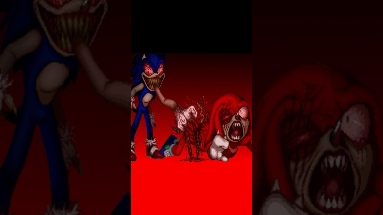 SONIC.EXE PROJECT X ВСЕ СЦЕНЫ D3ATH (Обновление Knuckles) #шорты #sonic #exe #sonicexe #knuckles