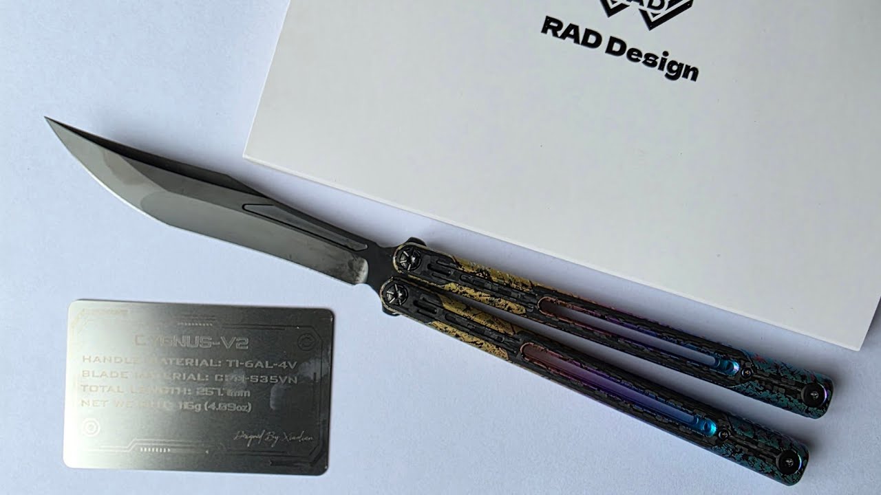RAD Cygnus V2 Unboxing and First Impressions #edc #butterflyknife #soundtest#balisong#skill#edcknife