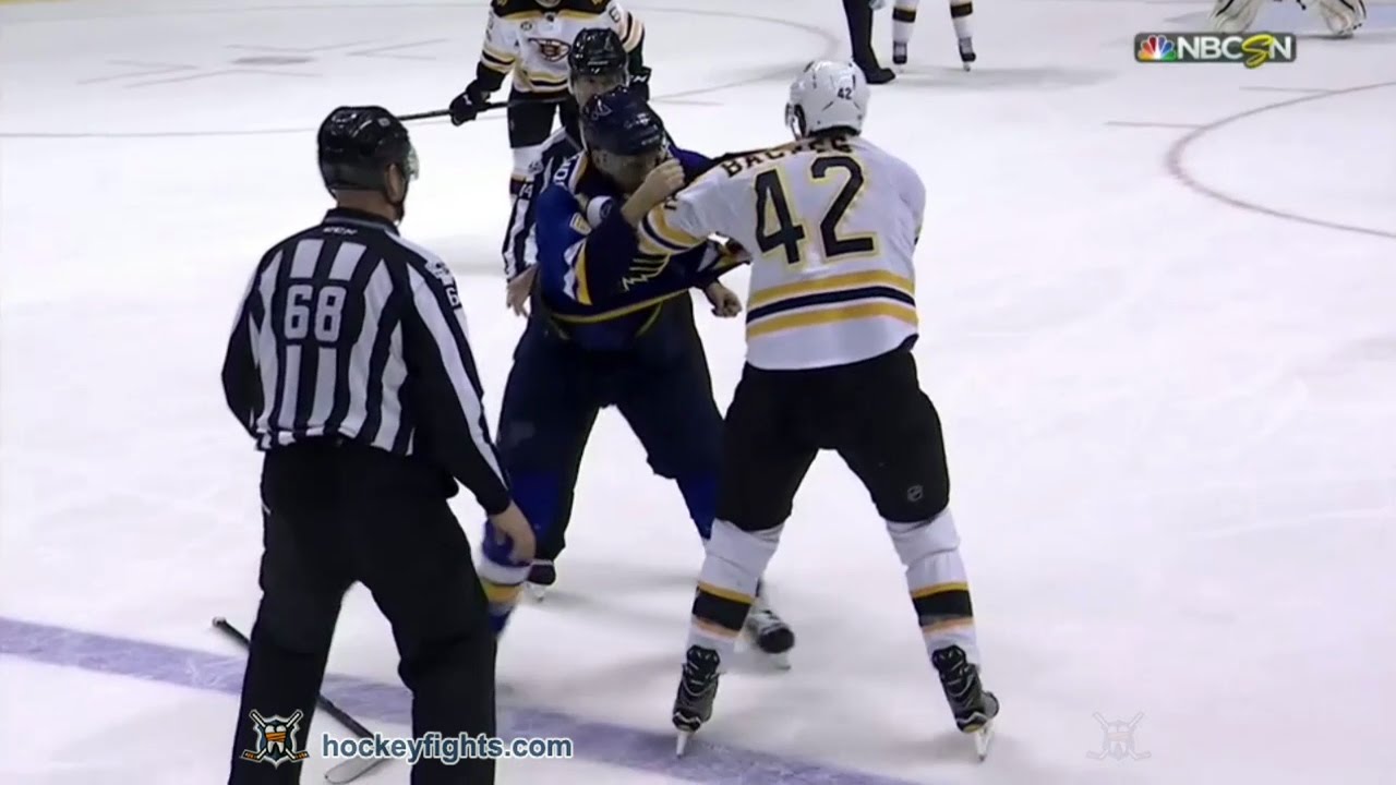 David Backes vs Joel Edmundson Jan 10, 2017