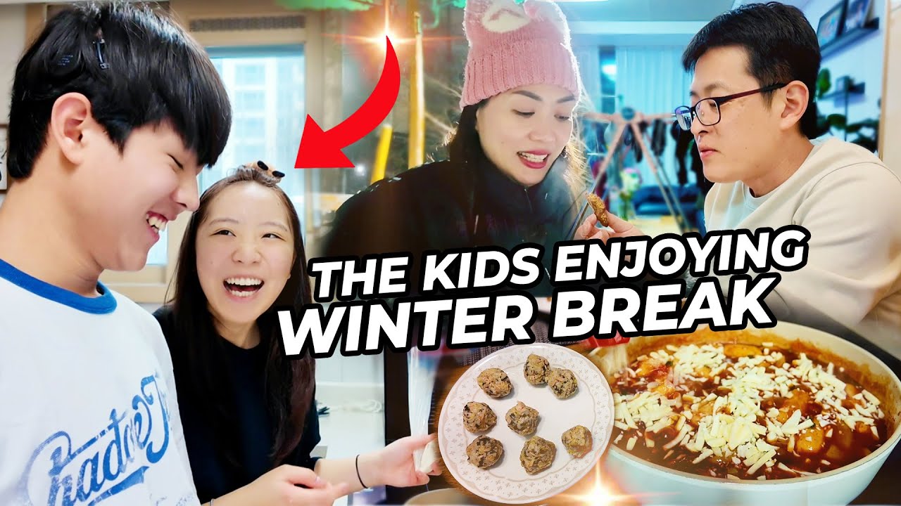 HOW CLOSE INA AND IJUN ARE | MAKING HOME-MADE DUBAI CHOCOLATE | SNOWY DAY AGAIN | #pmsk