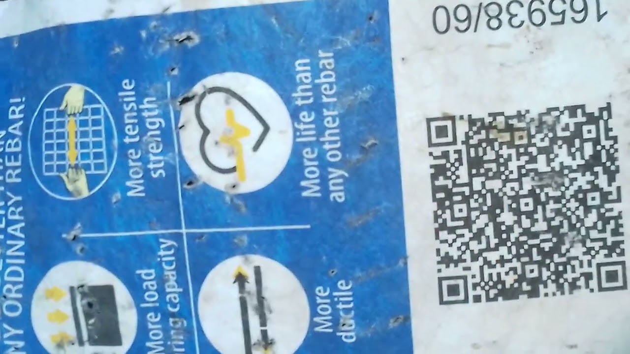 Steel ( TATA STEET ) QR CODE SCAN FOR THE FULL INFORMATION  OF REBAR