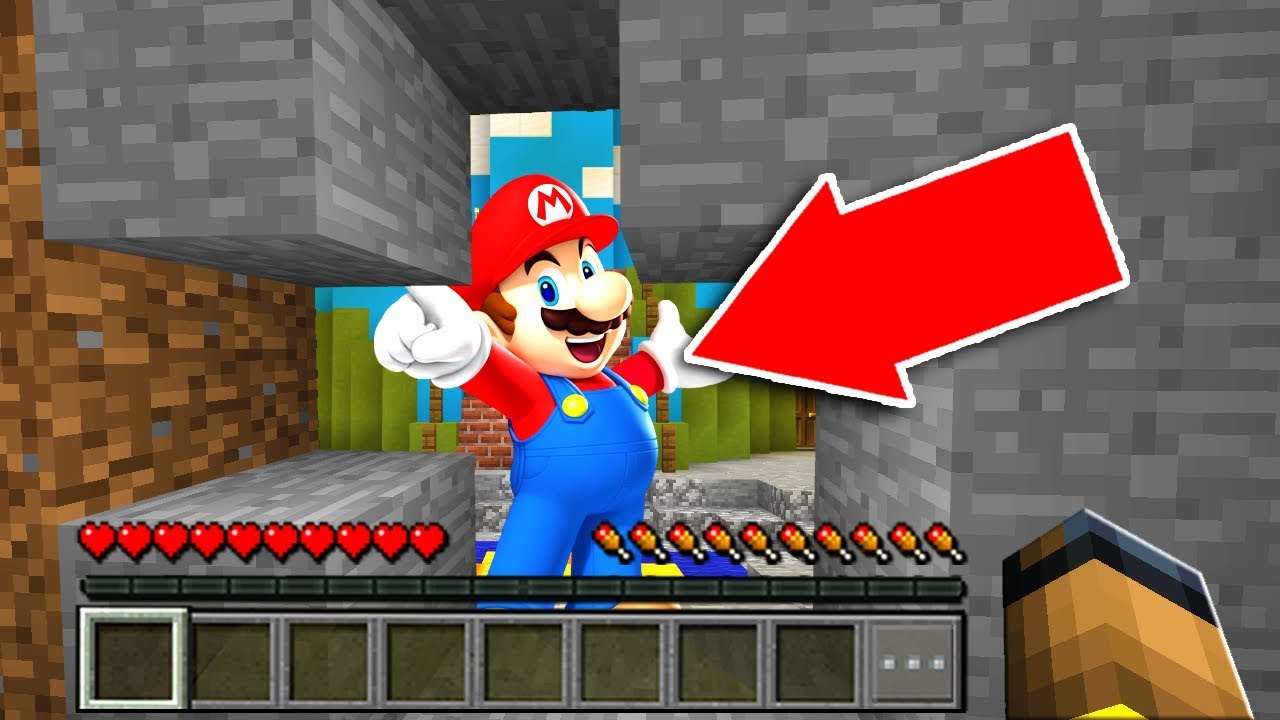 I FOUND MARIO’S SECRET BASE in Minecraft Pocket Edition!