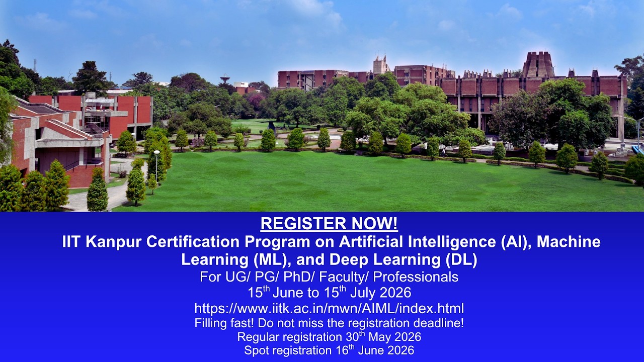 IIT Kanpur Program on Artificial Intelligence, Machine Learning, & Deep Learning