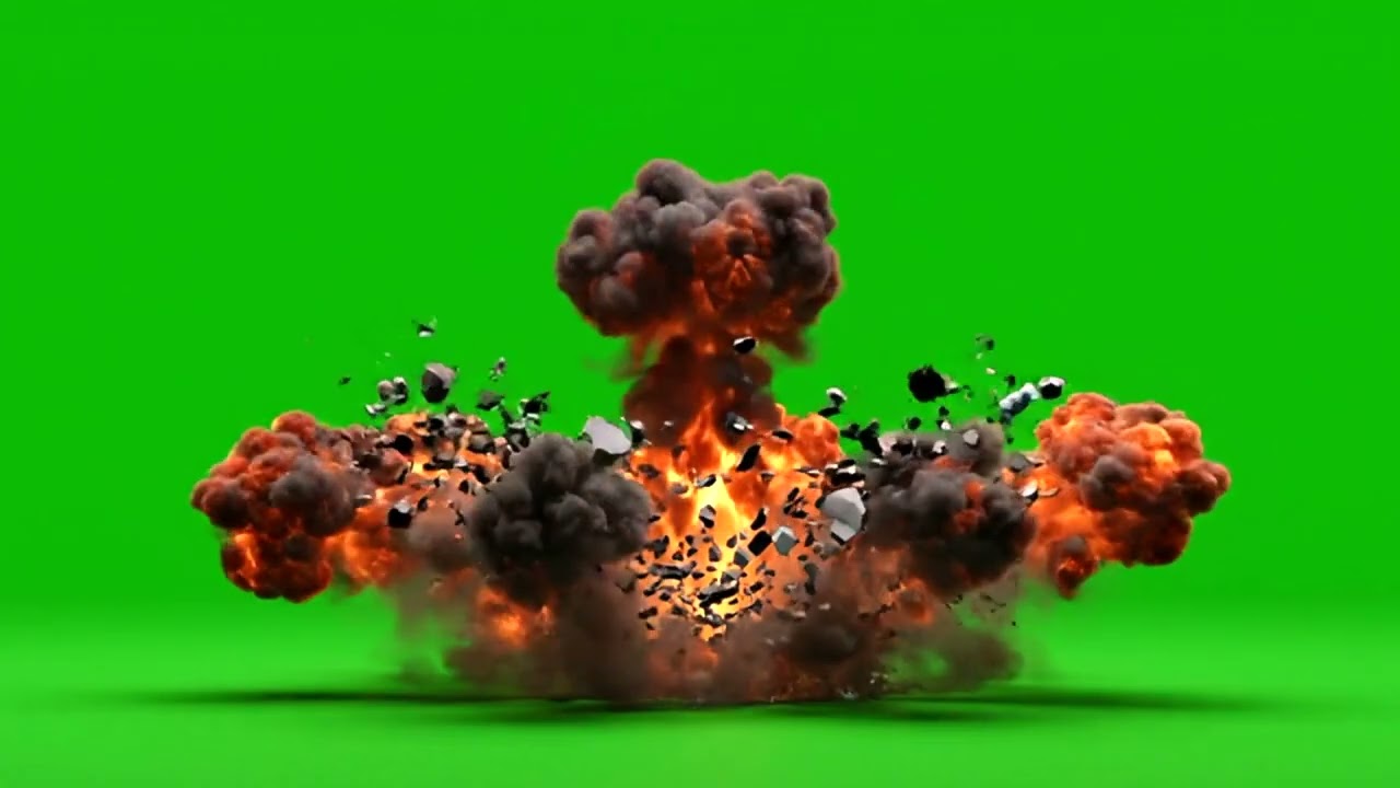 HD Explosion Green Screen: No Copyright VFX for Filmmaking Projects #greenscreen #vfx #explosion