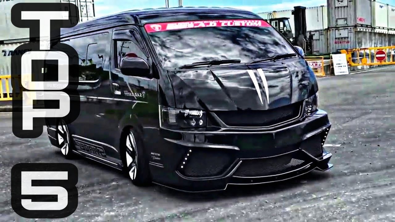 #TOP5 Toyota hiace modified in japan with S.A.D CUSTOM[TOYOTA HIACE KDH]