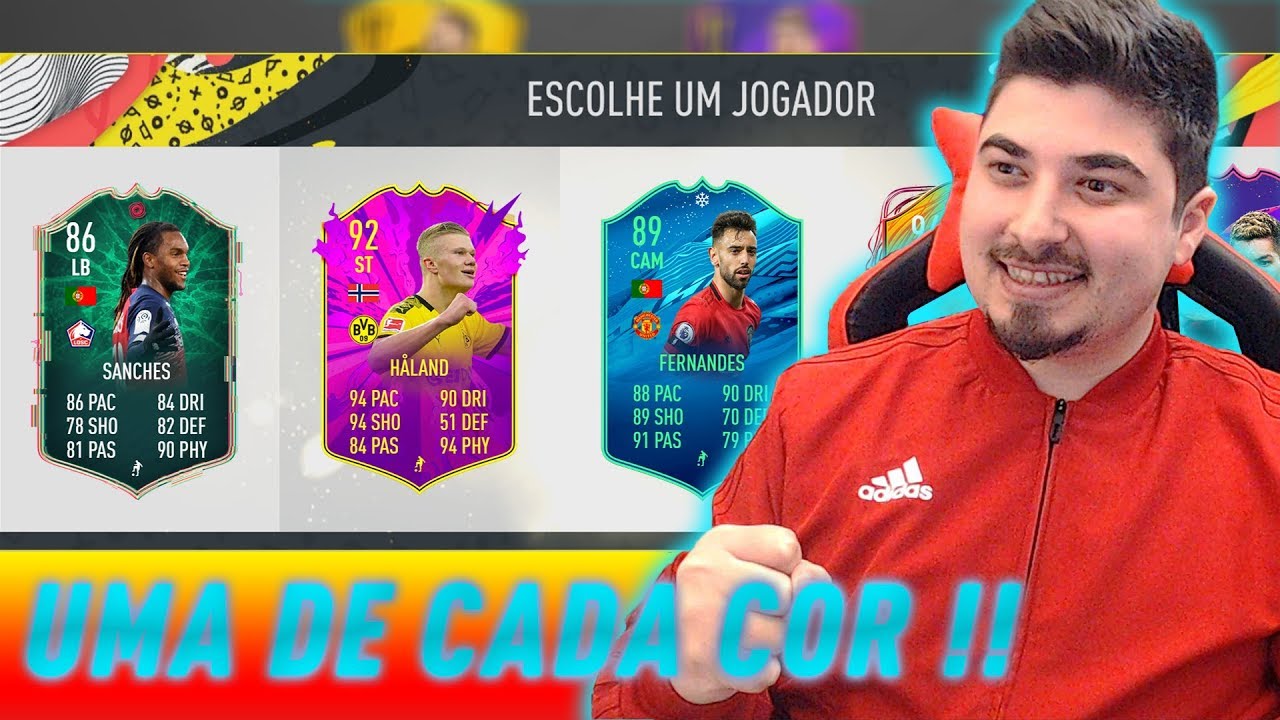 UMA CARTA DE CADA COR NESTE FUT DRAFT! - FIFA 20