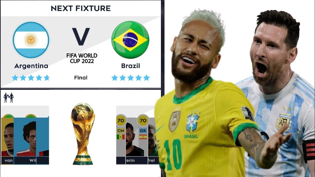 Argentina 🇦🇷 vs 🇧🇷 Brazil | World Cup Final | Dream League Soccer 2021 Gameplay