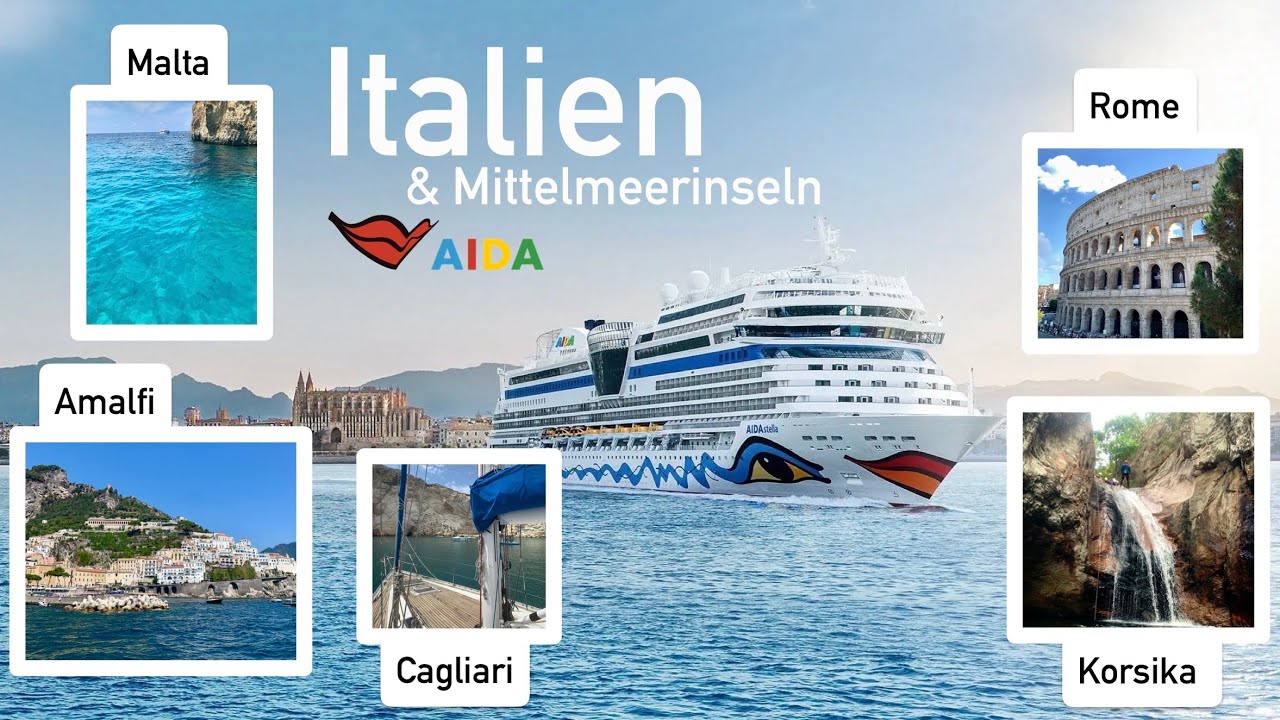 Путешествие мечты по Италии и островам Средиземноморья с AIDA🛳️🌊🤩 Мальта, Рим, Амальфи