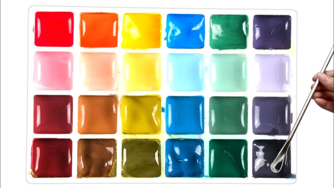 Create 24 colors | colors mixing video #satisfying 