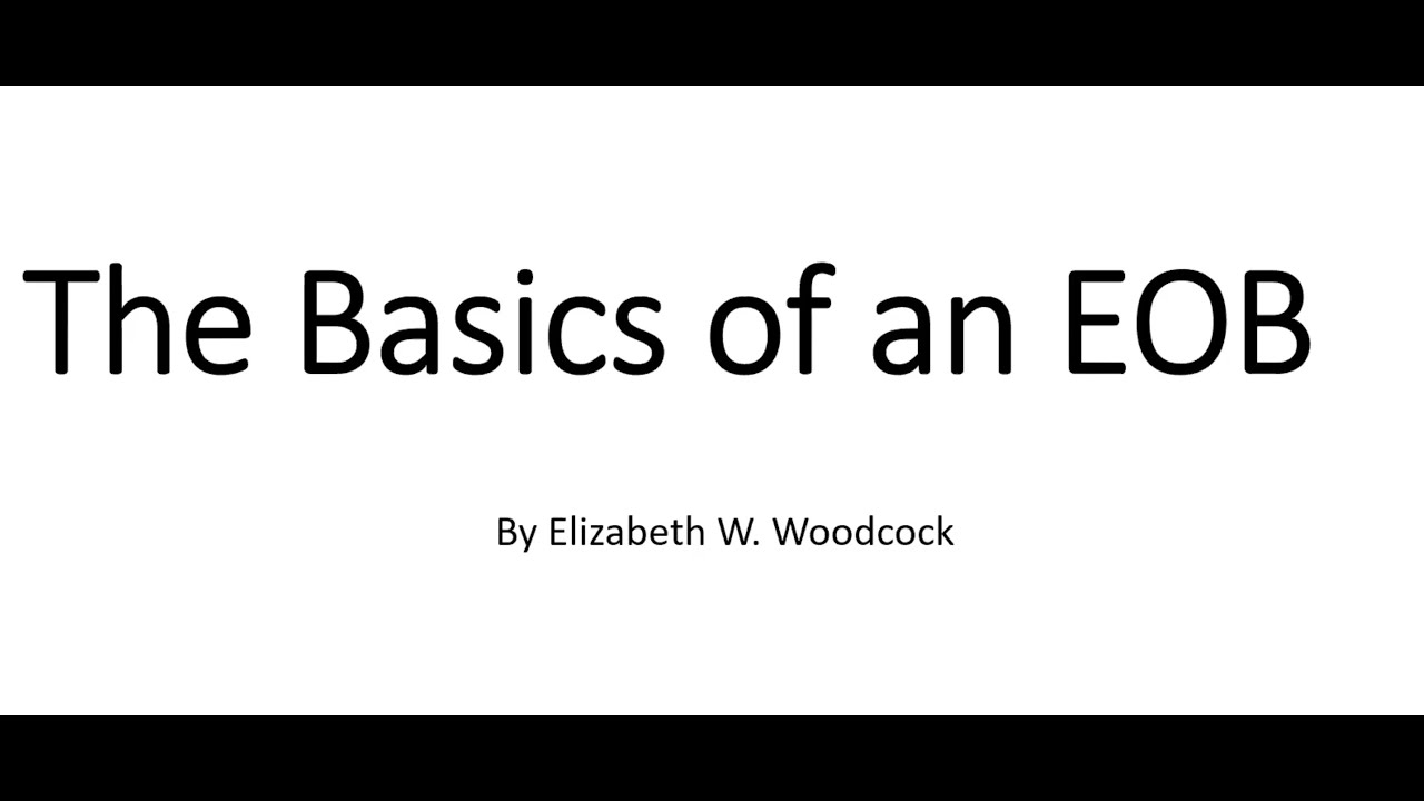 The Basics of an EOB