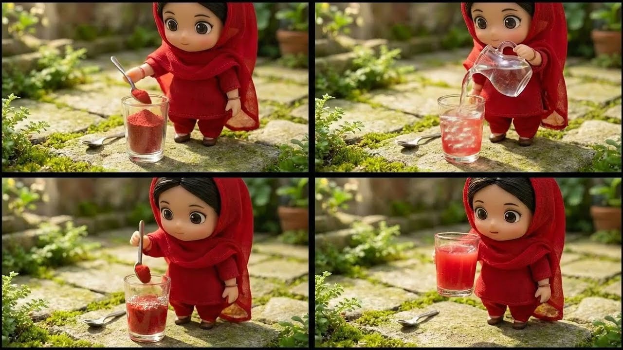 A Peaceful Day in the Tiny Village Cooking Biryani  Ghibli Inspired Stop Motion ASMR