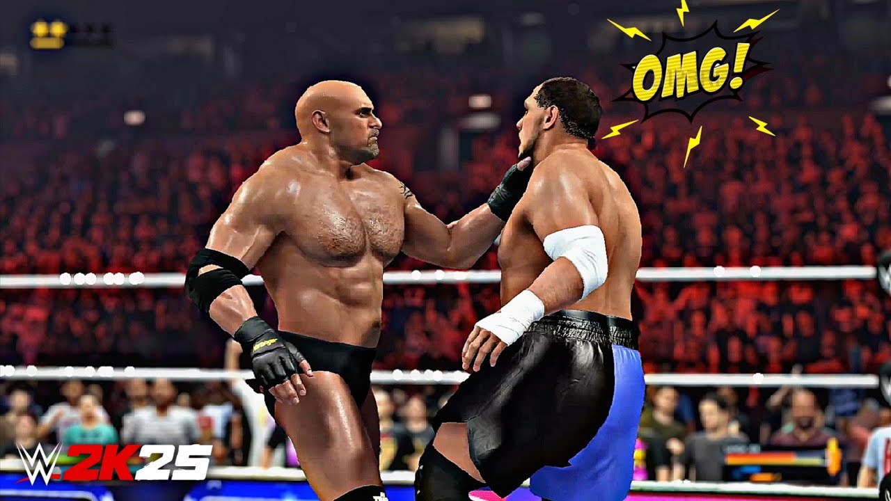 Goldberg vs Samoa Joe - WWE 2K25 ULTRA SETTINGS GAMEPLAY 