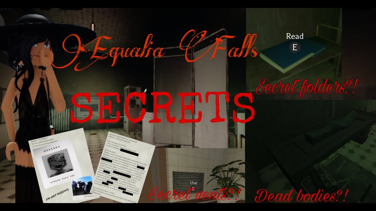🔓SECRETS in EQUALIA FALLS MENTAL INSTITUTE||ROBLOX.🩸