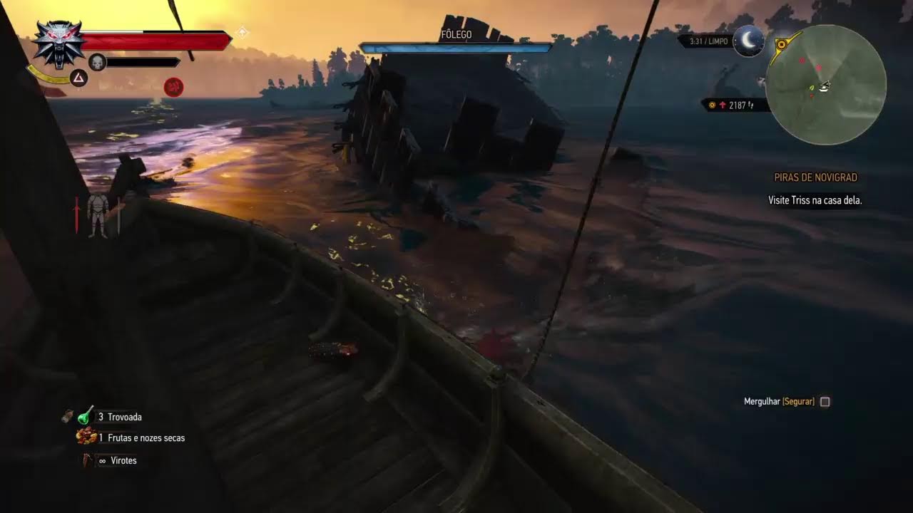 O barão foi de vasco - Jogando the witcher 3 pela primeira vez!!!