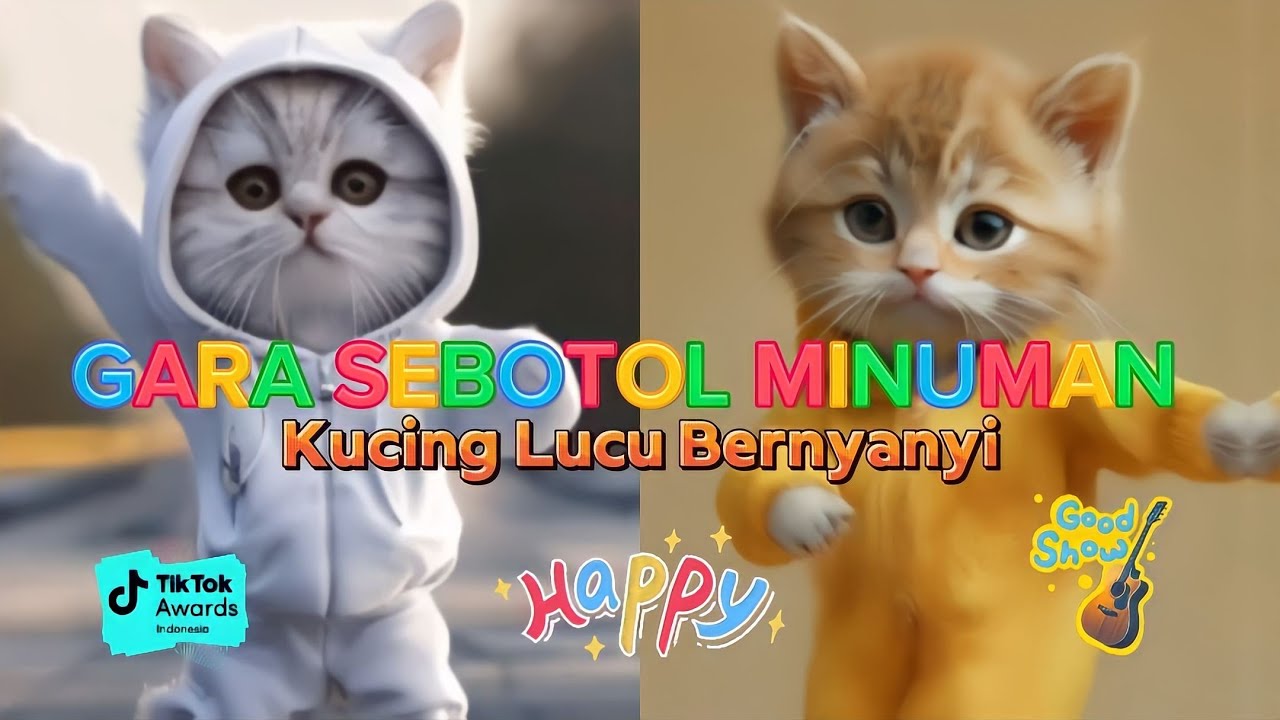 GARA GARA SEBOTOL MINUMAN VERSI KUCING LUCU BANGET DAN KAWAN KAWAN TERBARU