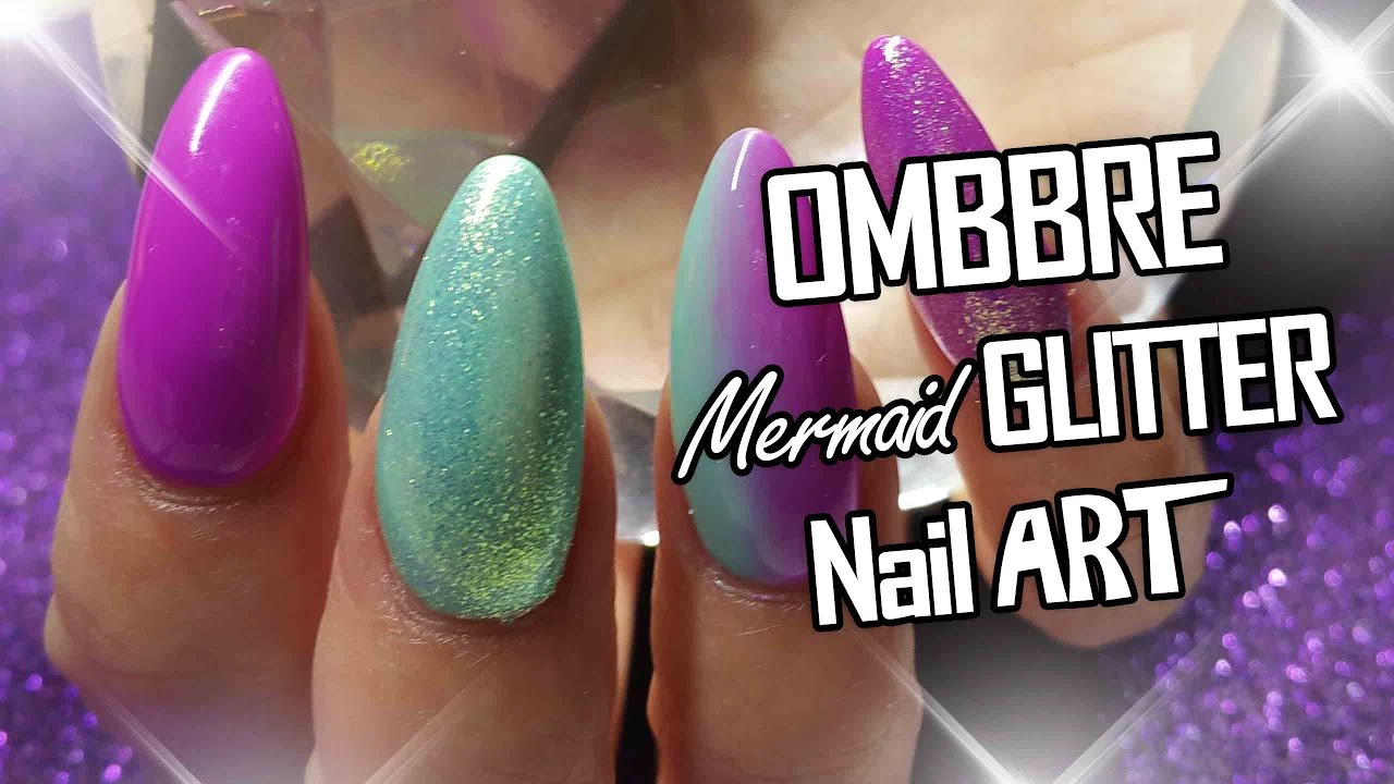 Pink Purple and Tiffany blue Nail art |Nail fairy ♥