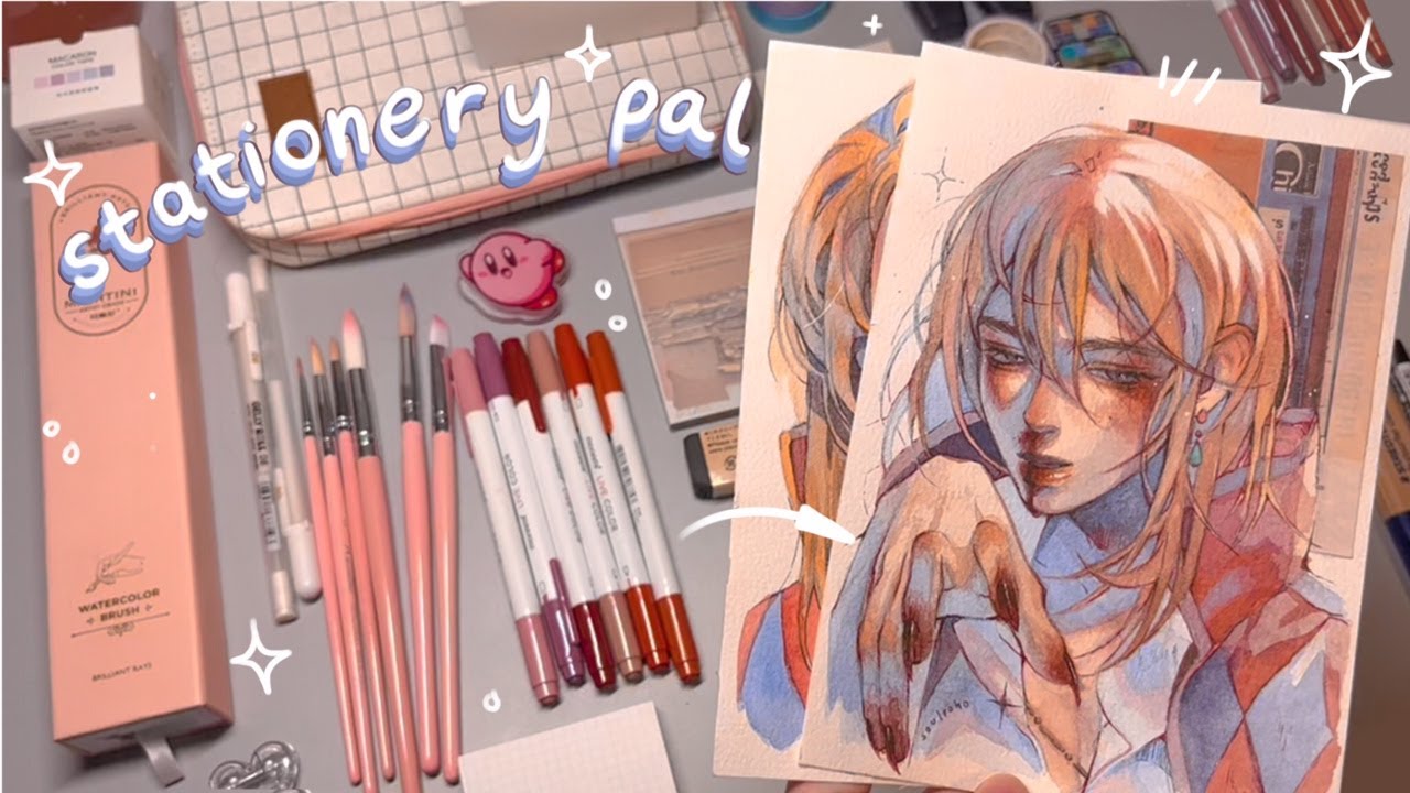 *.･ pintando con materiales asiáticos ･ﾟ* / stationery pal haul