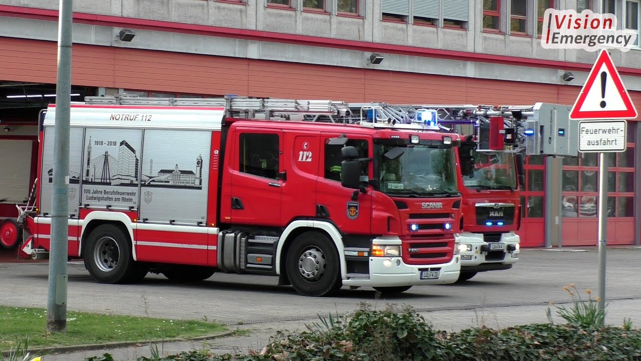 [Wachausfahrt] L&ouml;schzug Berufsfeuerwehr Ludwigshafen am Rhein FW 2