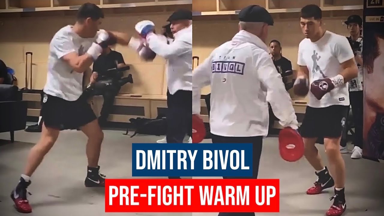 Dmitry Bivol Pre-Fight Warm Up