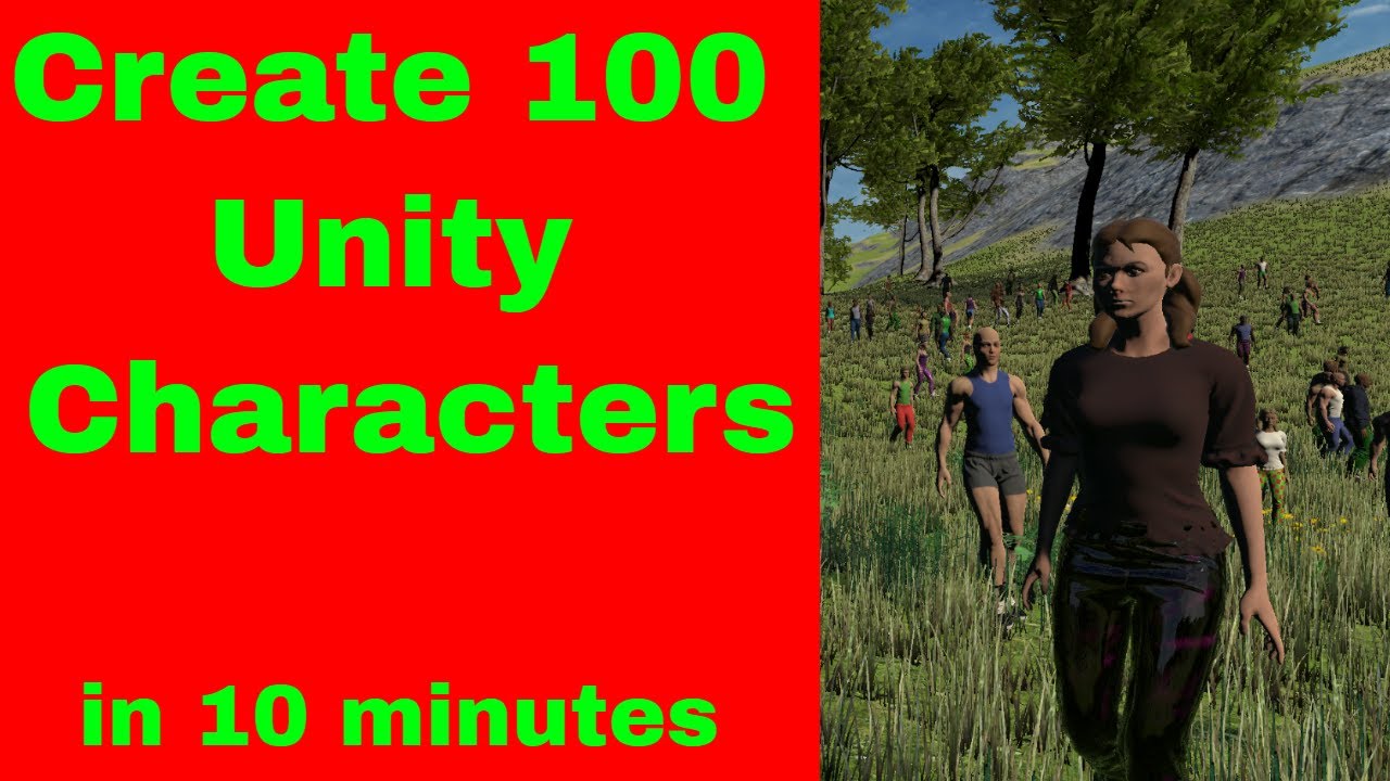Создайте свои первые 100 персонажей UMA ​​за 10 минут | #Unity #GameDev #Tutorial