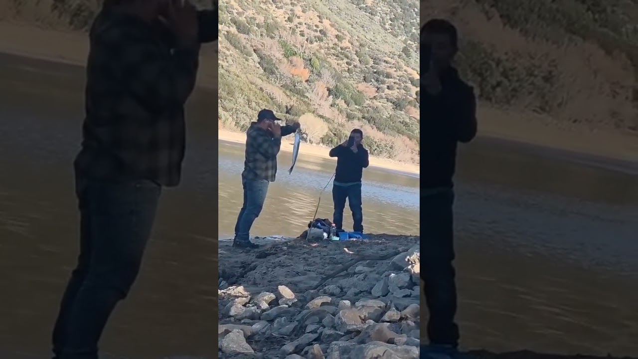 Pescando en los lagos de California. 