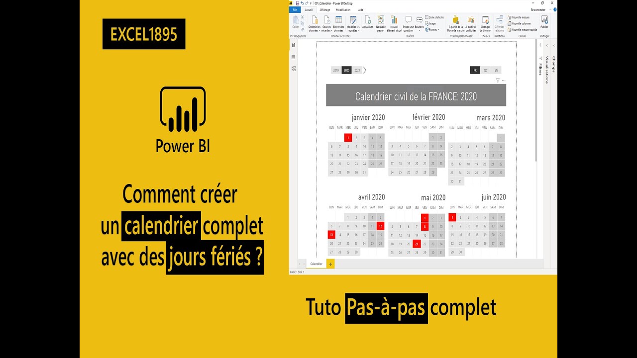 [ Nouveauté ] Comment créer un calendrier complet avec des jours fériés dans Power BI ?