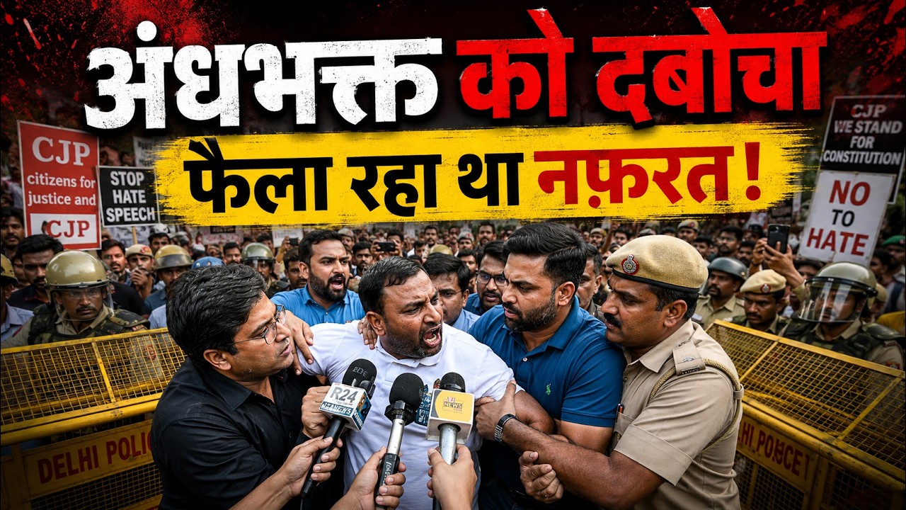 CJP Protest Delhi Live || Jantar Mantar Delhi #cockroachjantaparty || जंतर मंतर पर घुसे अंधभक्त!