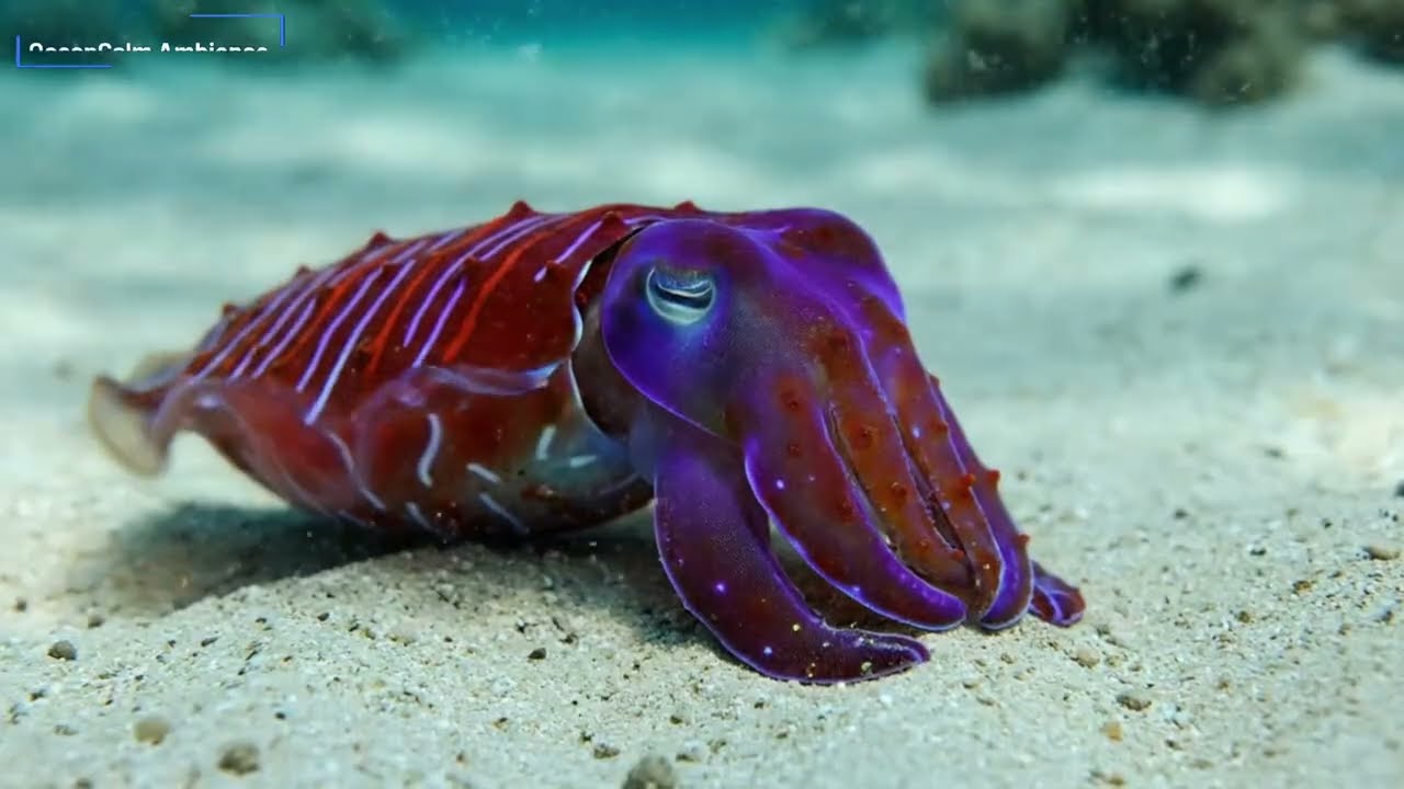 Relaxing Ocean Ambience & Underwater Life | Music for Sleep, Meditation, Study & Deep Focus