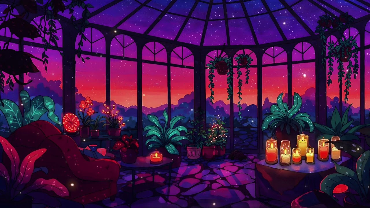 Starlit Greenhouse ✨ Fantasy Lofi 📚 Cozy Lofi Reading and Study Music