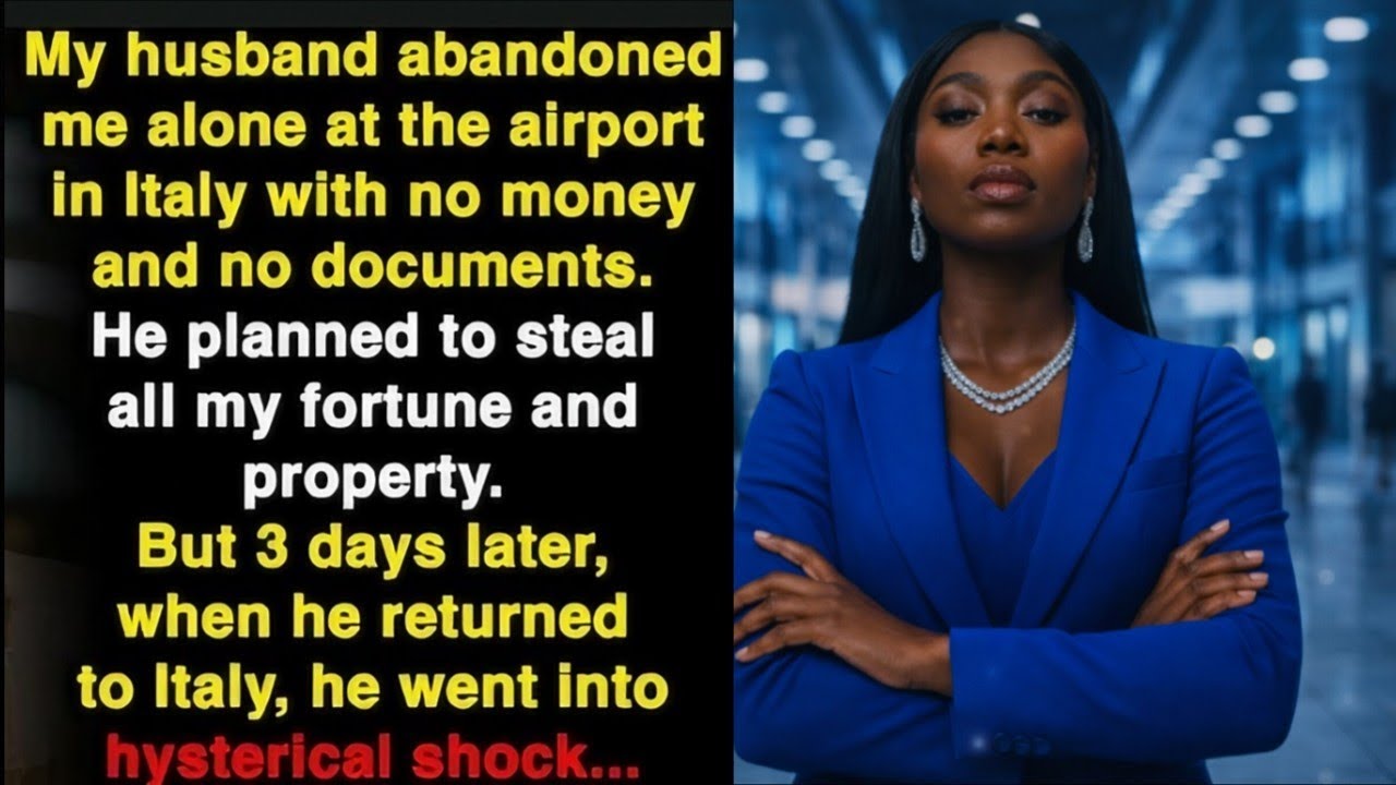 My husband abandoned me in Italy with nothing to steal everything from me. But 3 days later…