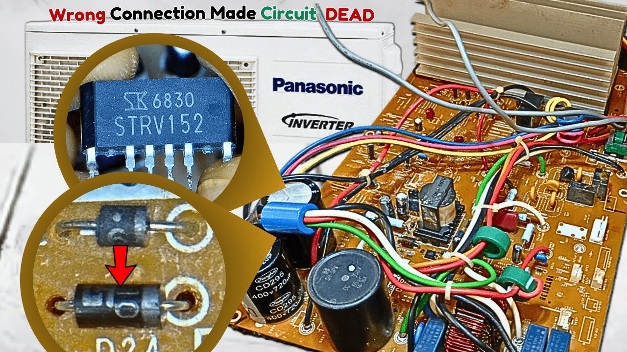 Неправильная полярность испортила эту схему кондиционера Panasonic. Я исправил это!