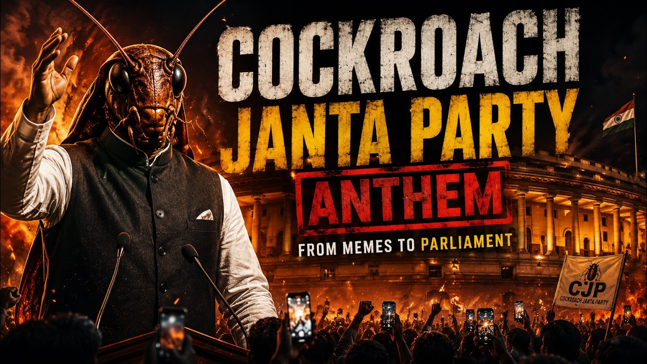 Cockroach Janta Party Anthem 🪳 | From Memes To Parliament | #cjp #cjpanthem #cockroachjantaparty