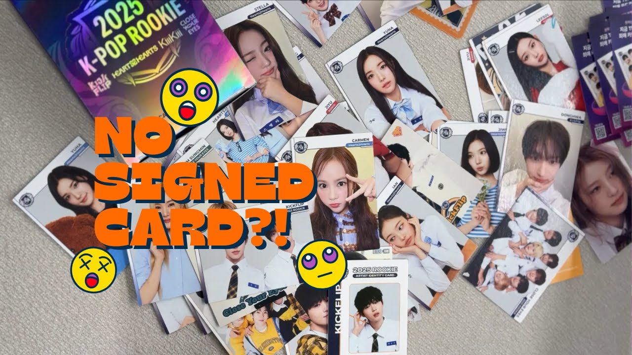 Unboxing the K-POP Rookie Collection Card&hellip; But No Signed Card?!