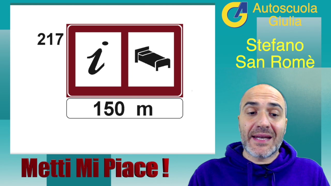 🔵 Segnali di indicazione -  3° Parte  - Strade e Turistici - Capitolo 8